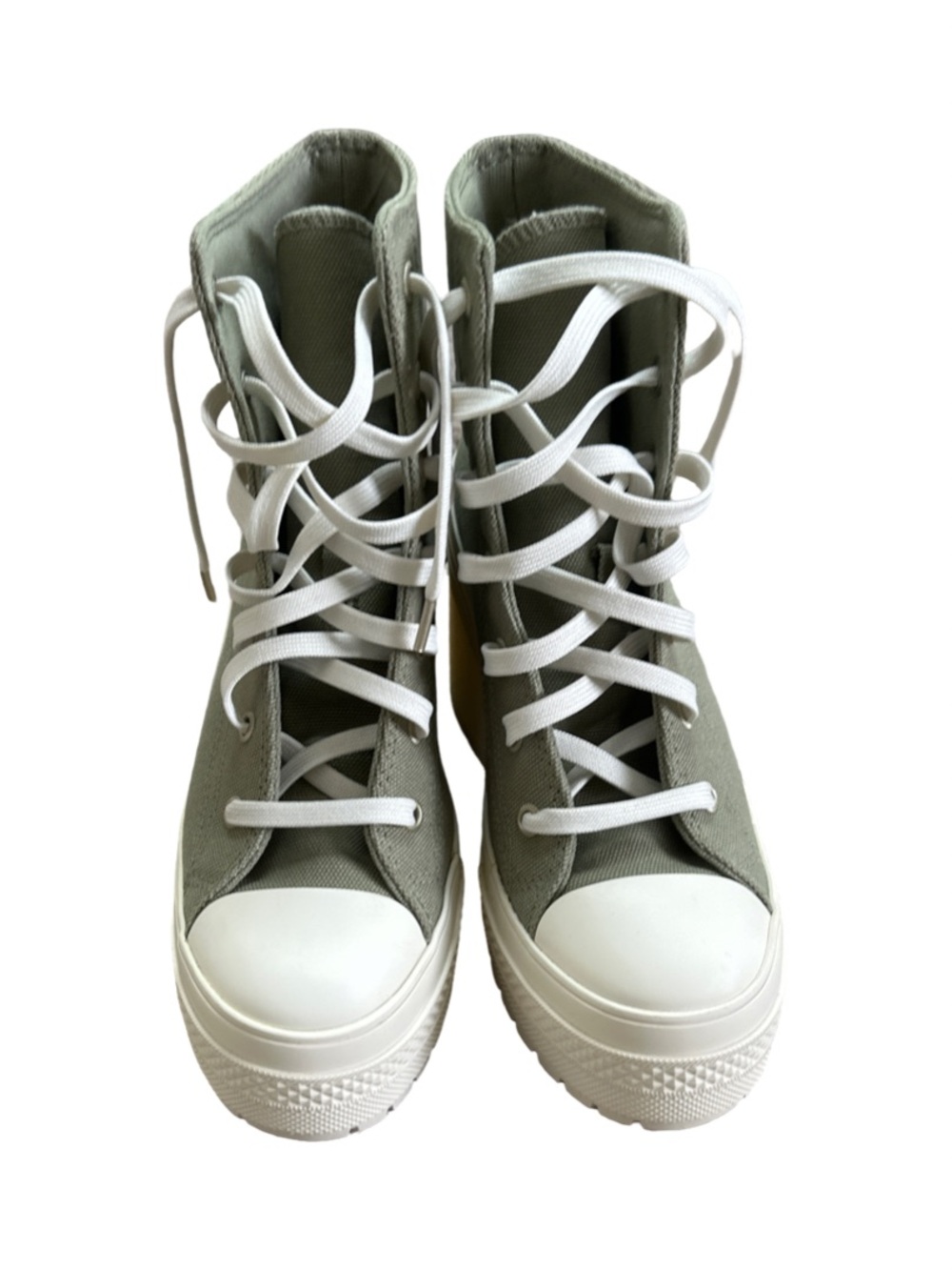 Converse Women’s Chuck Taylor All Star Chuck 70 De Luxe Heel Olive Green Sz 6.5 - Picture 3 of 7